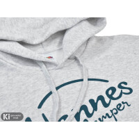 Herren Hoodie Basic "Hannes Camper" heather grey 2XL