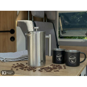 French Press Edelstahl – Robuste Kaffeemaschine für Camper & Vanlife