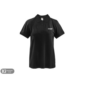 Damen Poloshirt BASIC "Hannes Camper" black S