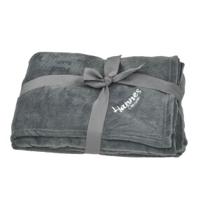 Kuscheldecke 130x180cm "Hannes Camper" grau