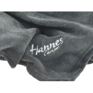 Kuscheldecke 130x180cm "Hannes Camper" grau