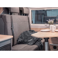 Kuscheldecke 130x180cm "Hannes Camper" grau