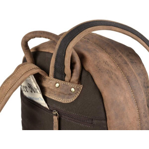 Rucksack "Mike" Vintage Leder antikbraun