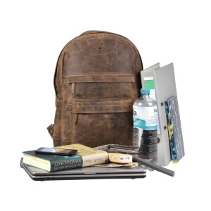 Rucksack "Mike" Vintage Leder antikbraun