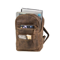 Rucksack "Mike" Vintage Leder antikbraun