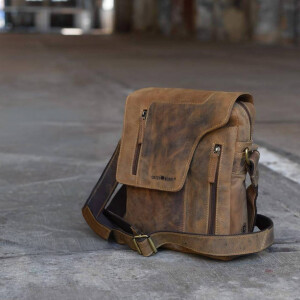 Umhängetasche "Ben" Vintage Leder antikbraun