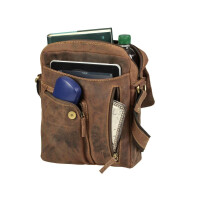 Umhängetasche "Ben" Vintage Leder antikbraun