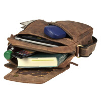 Umhängetasche "Ben" Vintage Leder antikbraun