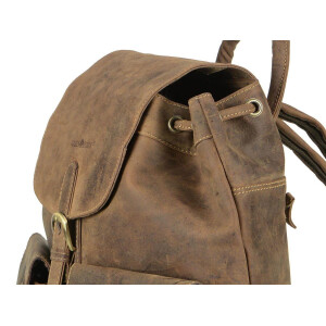 Rucksack "Tundra" Vintage Leder antikbraun