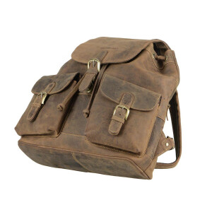 Rucksack "Tundra" Vintage Leder antikbraun