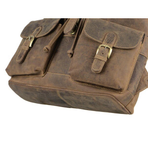 Rucksack "Tundra" Vintage Leder antikbraun