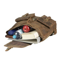 Rucksack "Tundra" Vintage Leder antikbraun