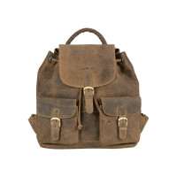 Rucksack "Tundra" Vintage Leder antikbraun