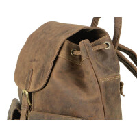 Rucksack "Tundra" Vintage Leder antikbraun