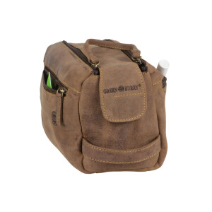 Kulturtasche "Ridge" Vintage Leder antikbraun