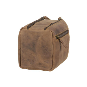 Kulturtasche "Ridge" Vintage Leder antikbraun