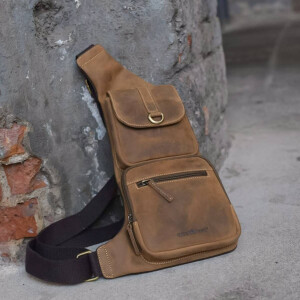 Crossbody Bag "Hike" Vintage Leder antikbraun