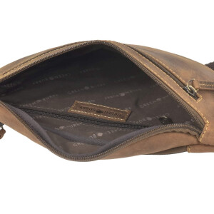 Bauchtasche "Süd-West" Vintage Leder antikbraun