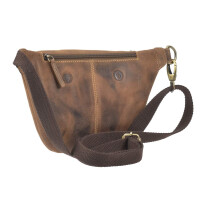 Bauchtasche "Süd-West" Vintage Leder antikbraun