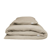 Musselin-Bettwäsche Set (Bio-Baumwolle) – 135x200 cm